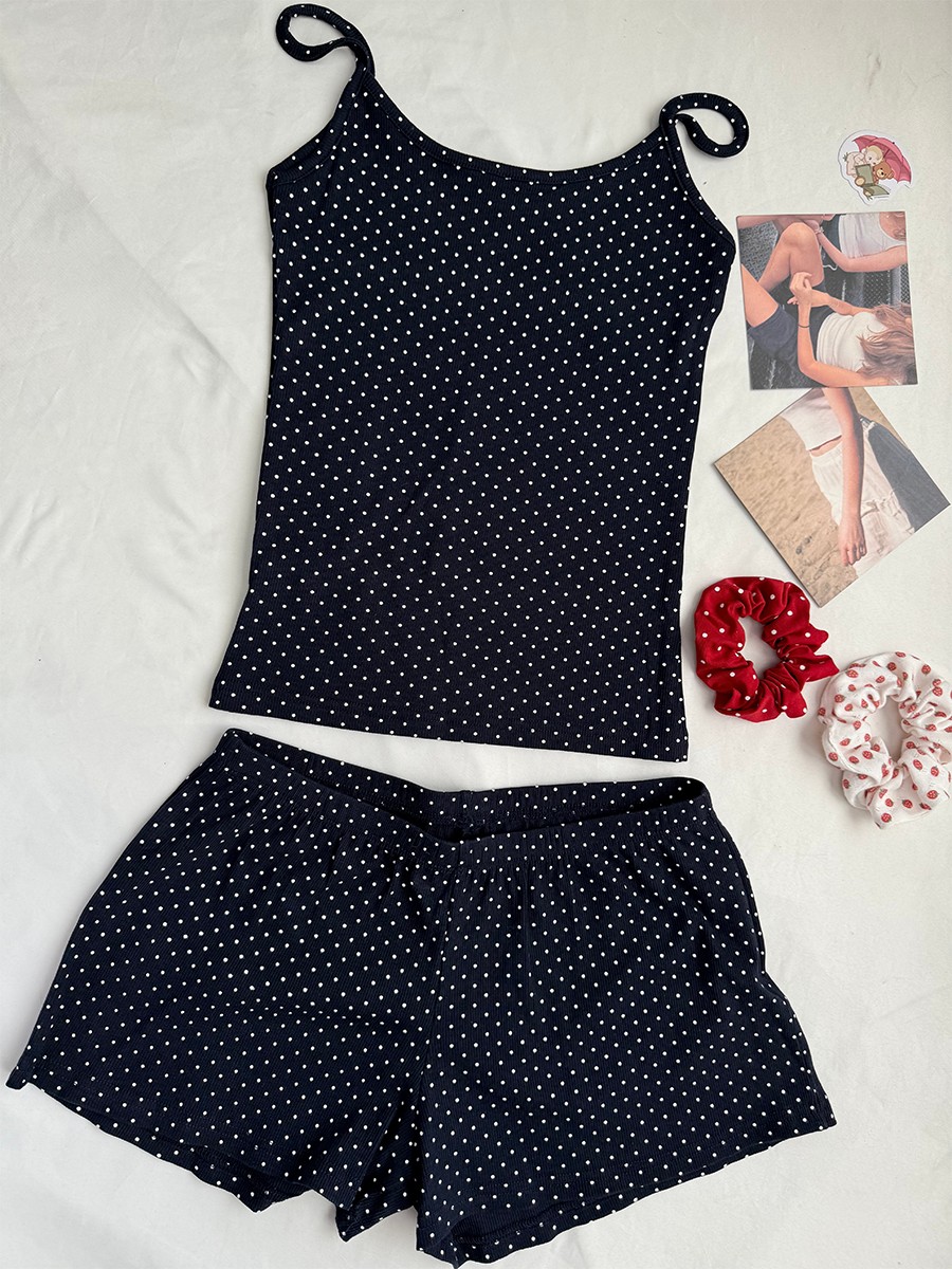 Tank Top Ribbed - Completo coordinato due pezzi da donna