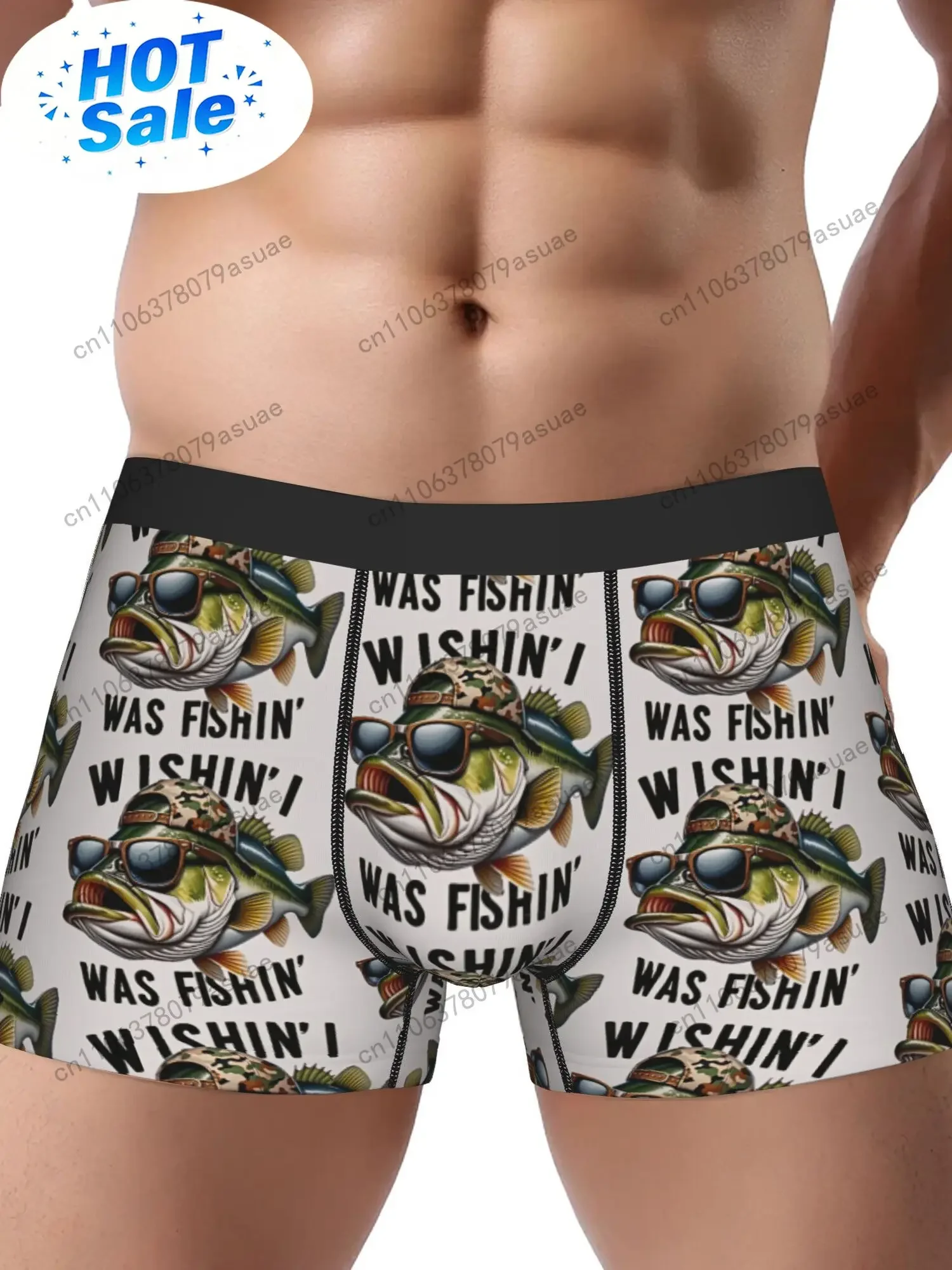 Quick Dry Underwear - Boxer da pesca da uomo -