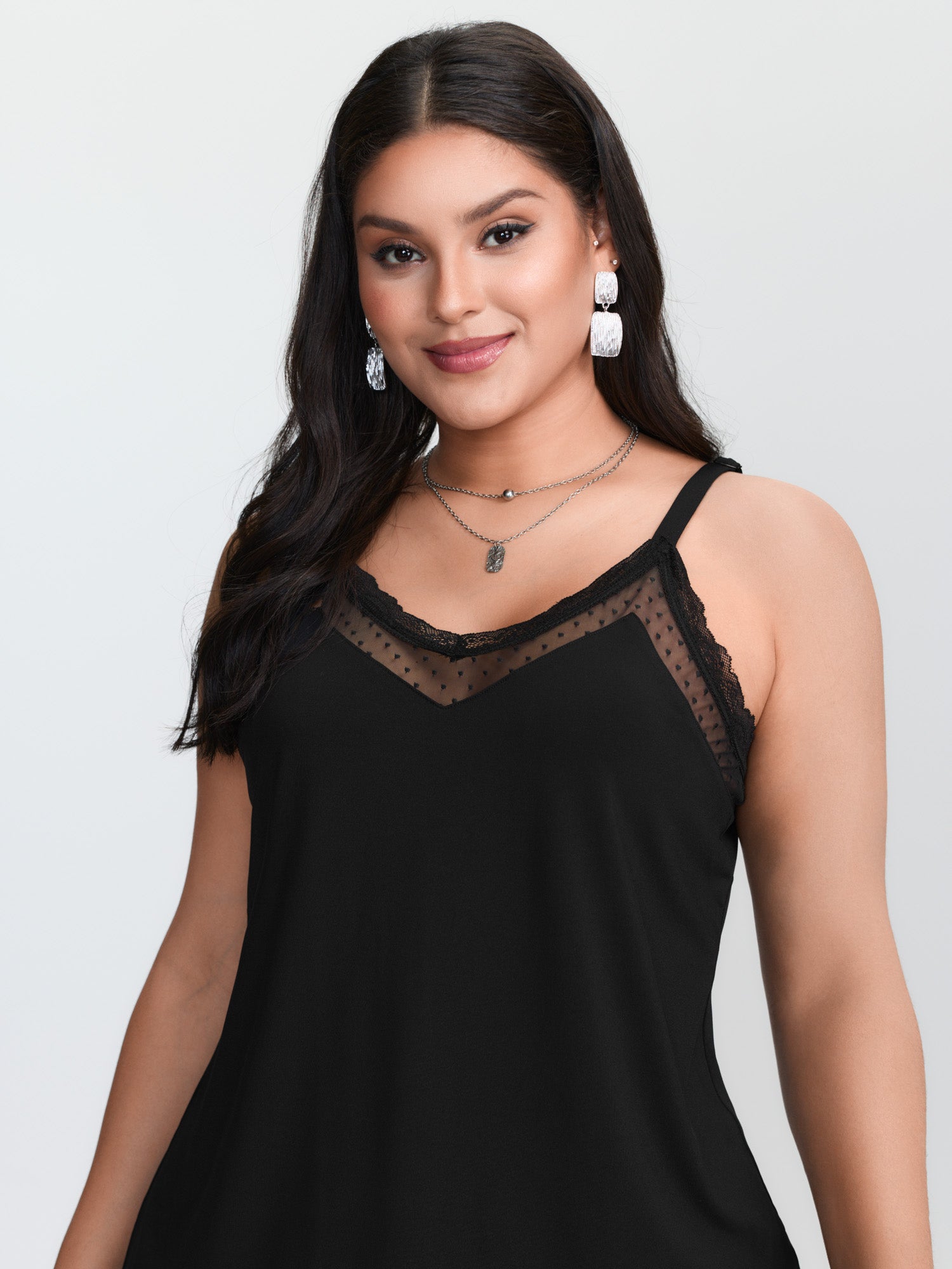Canotta nera in maglia, dispon - Suspender Tank Top recensione e prezzo